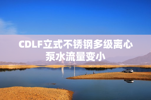 CDLF立式不銹鋼多級離心泵水流量變小